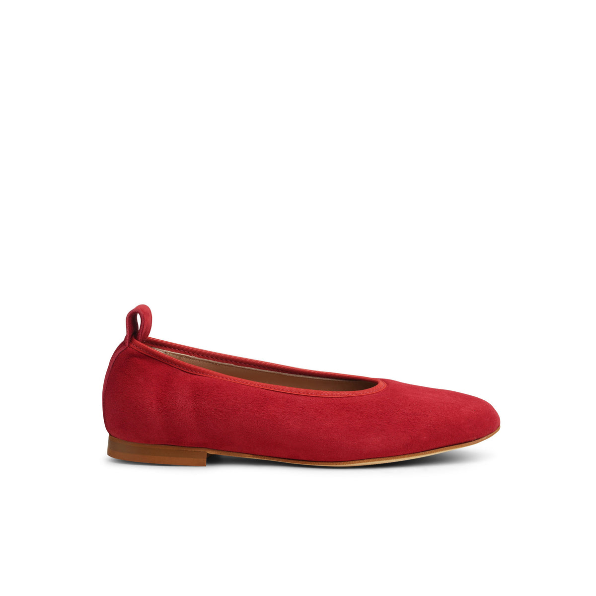 Valleria Suede Flexlite Flats Ruby - Last Chance